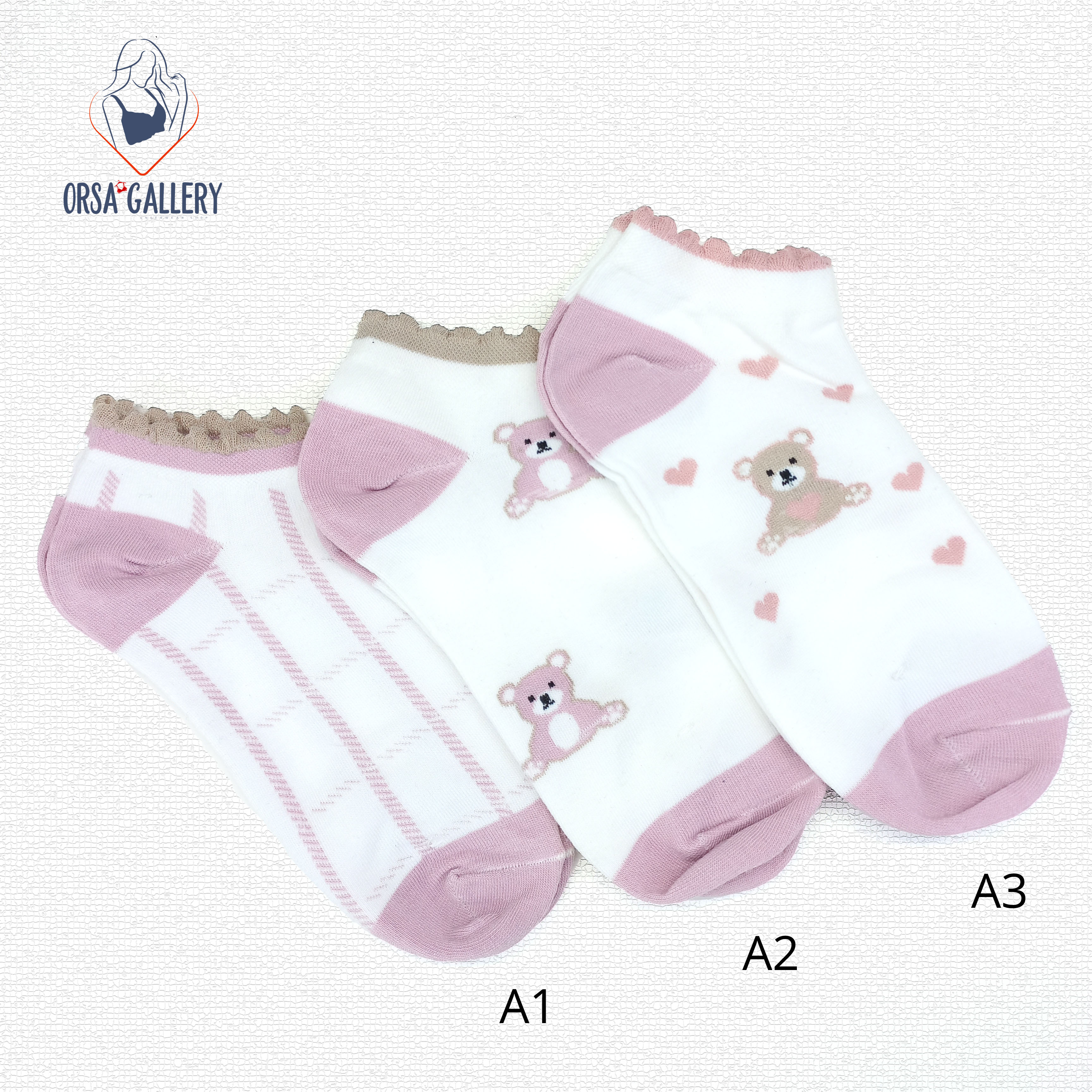 جوراب مچی زنانه طرح دار