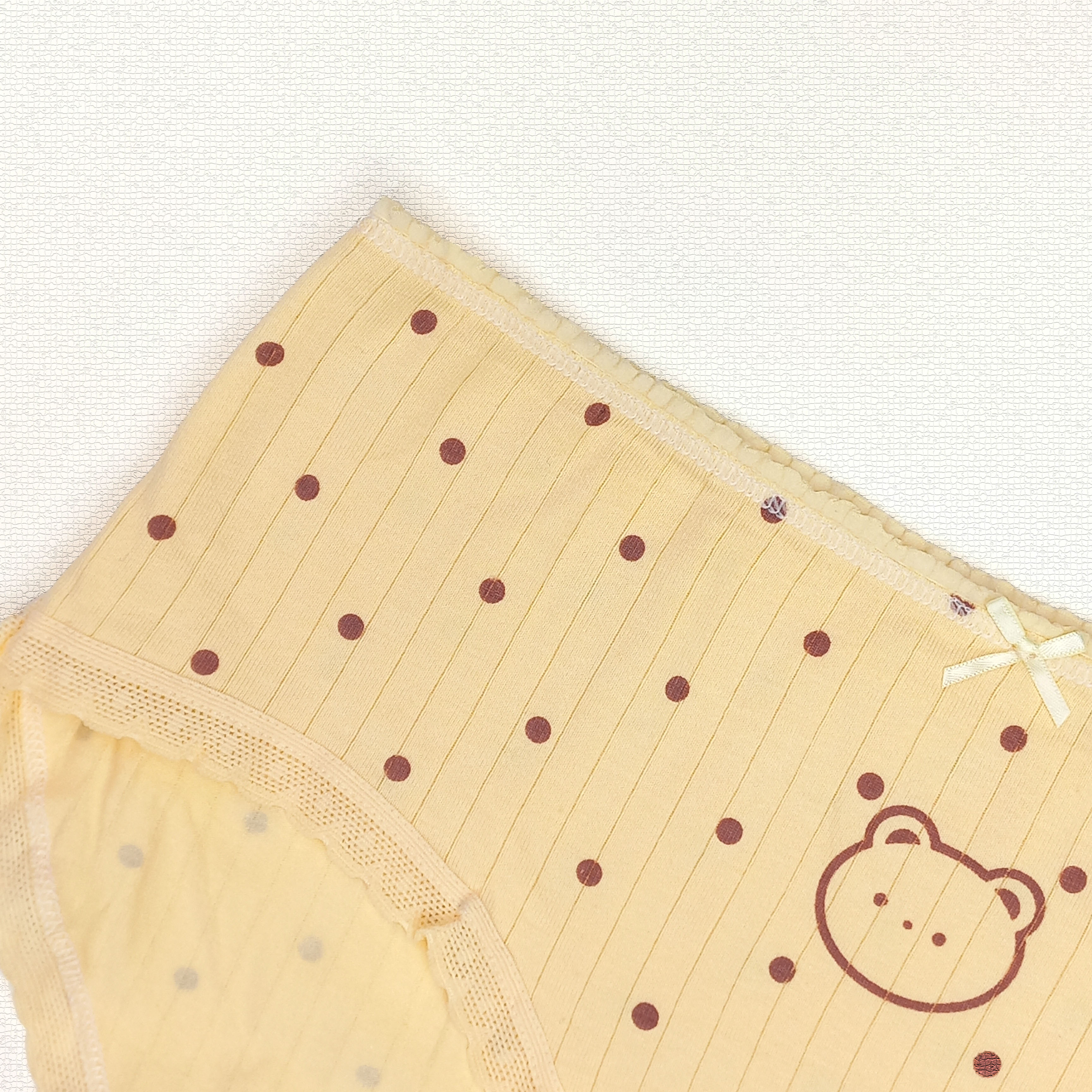 شورت زنانه نخی فانتزی طرح خرسی