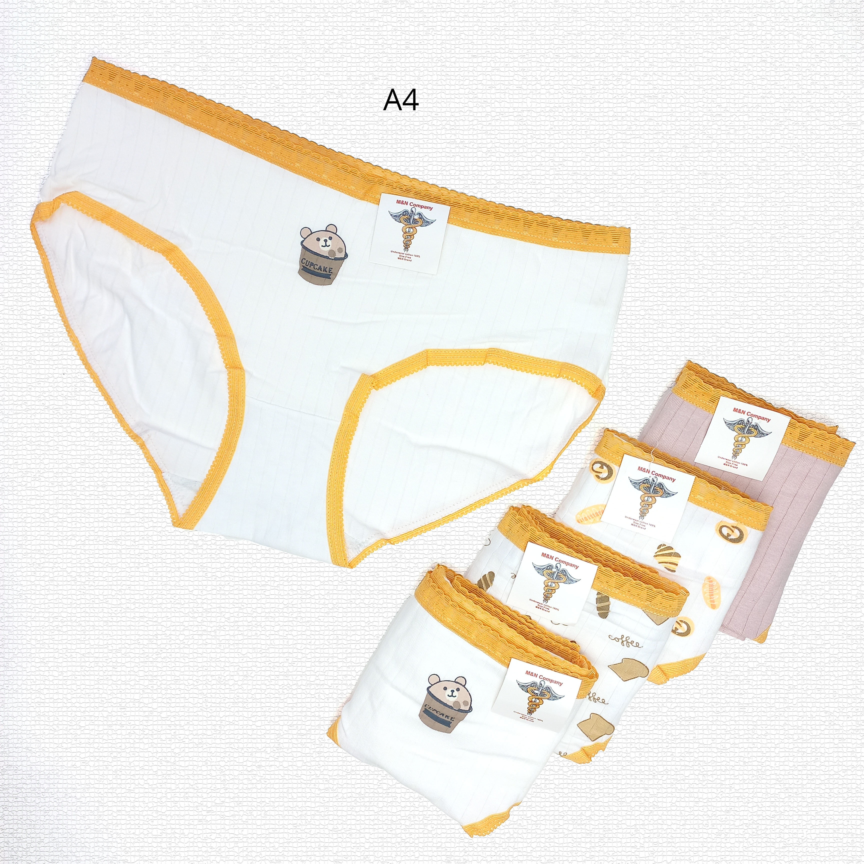 شورت زنانه فانتزی نخی طرح کاپ کیک