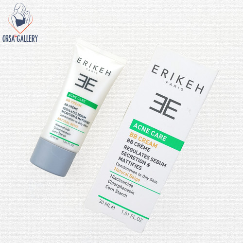 بی بی کرم ضد آکنه پوست مختلط و چرب بژ طبیعی اریکه / Erikeh
