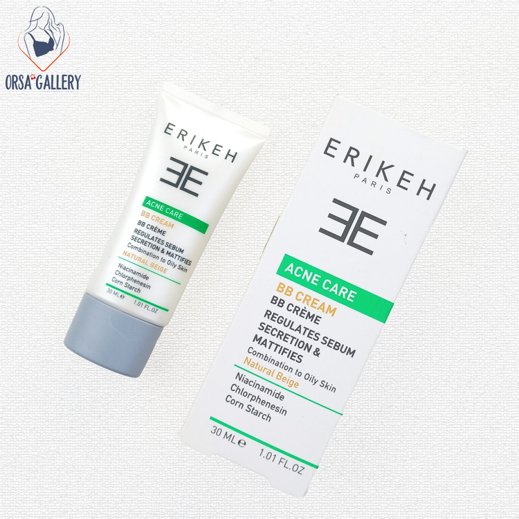 بی بی کرم ضد آکنه پوست مختلط و چرب بژ طبیعی اریکه / Erikeh