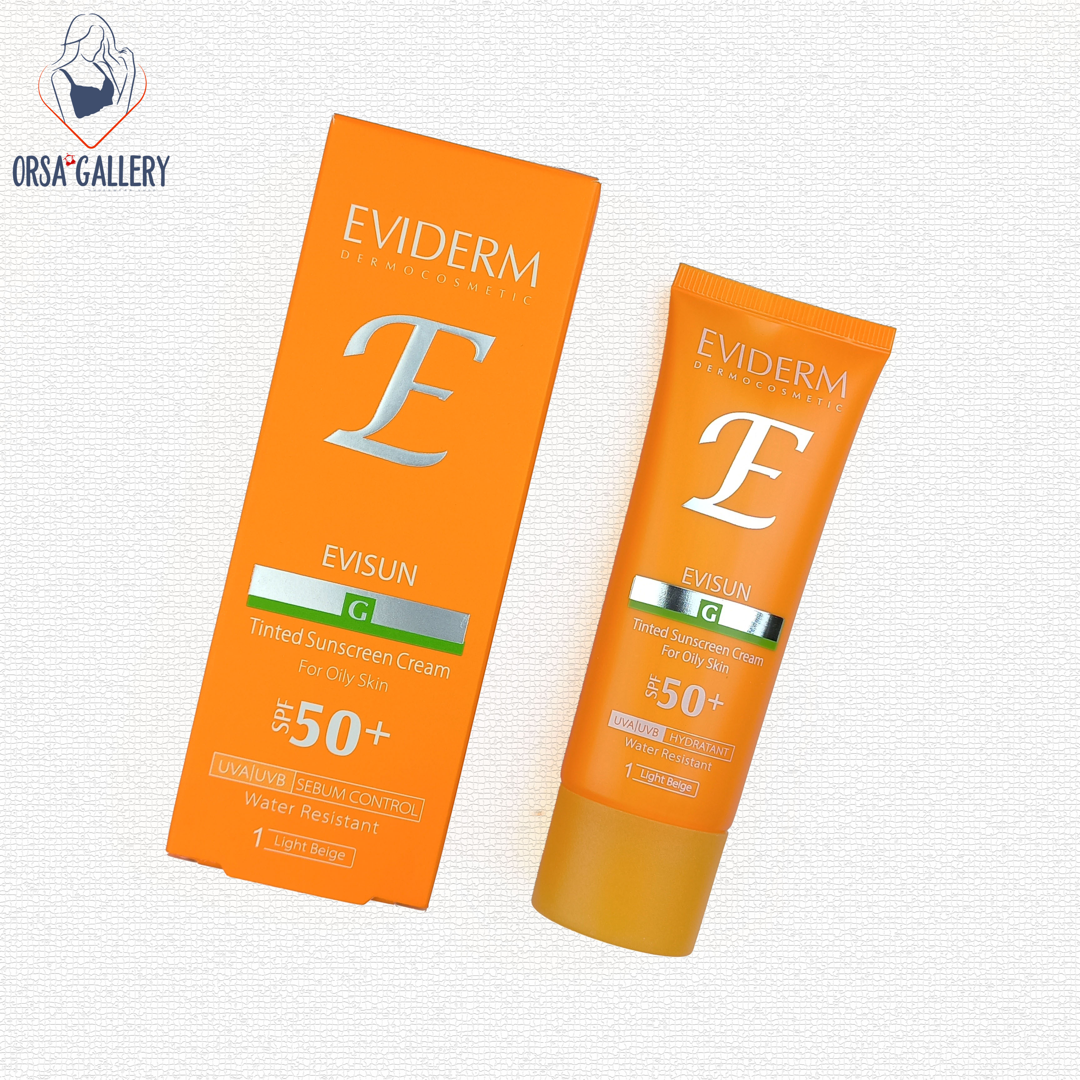 کرم ضدآفتاب رنگی پوست چرب +SPF50 اویدرم / Eviderm