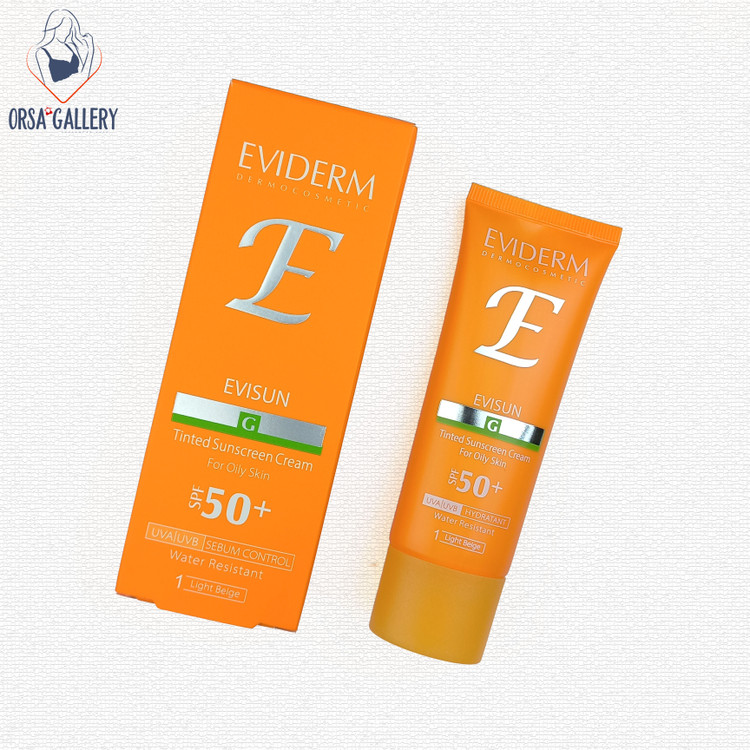 کرم ضدآفتاب رنگی پوست چرب +SPF50 اویدرم / Eviderm