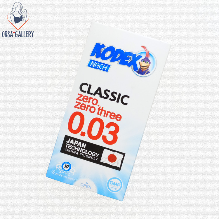 کاندوم مدل Classic Zero-Zero Three 0.03 بسته 10 عددی کدکس / Kodex
