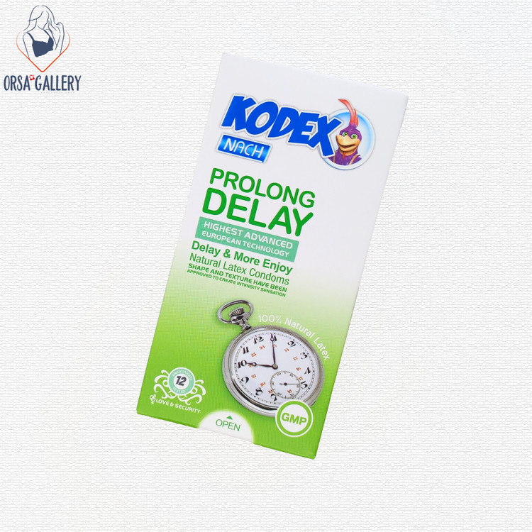کاندوم مدل Prolong Delay بسته 12 عددی کدکس / Kodex
