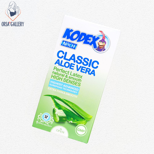 کاندوم مدل Classic Aloe Vera بسته 12 عددی کدکس / Kodex