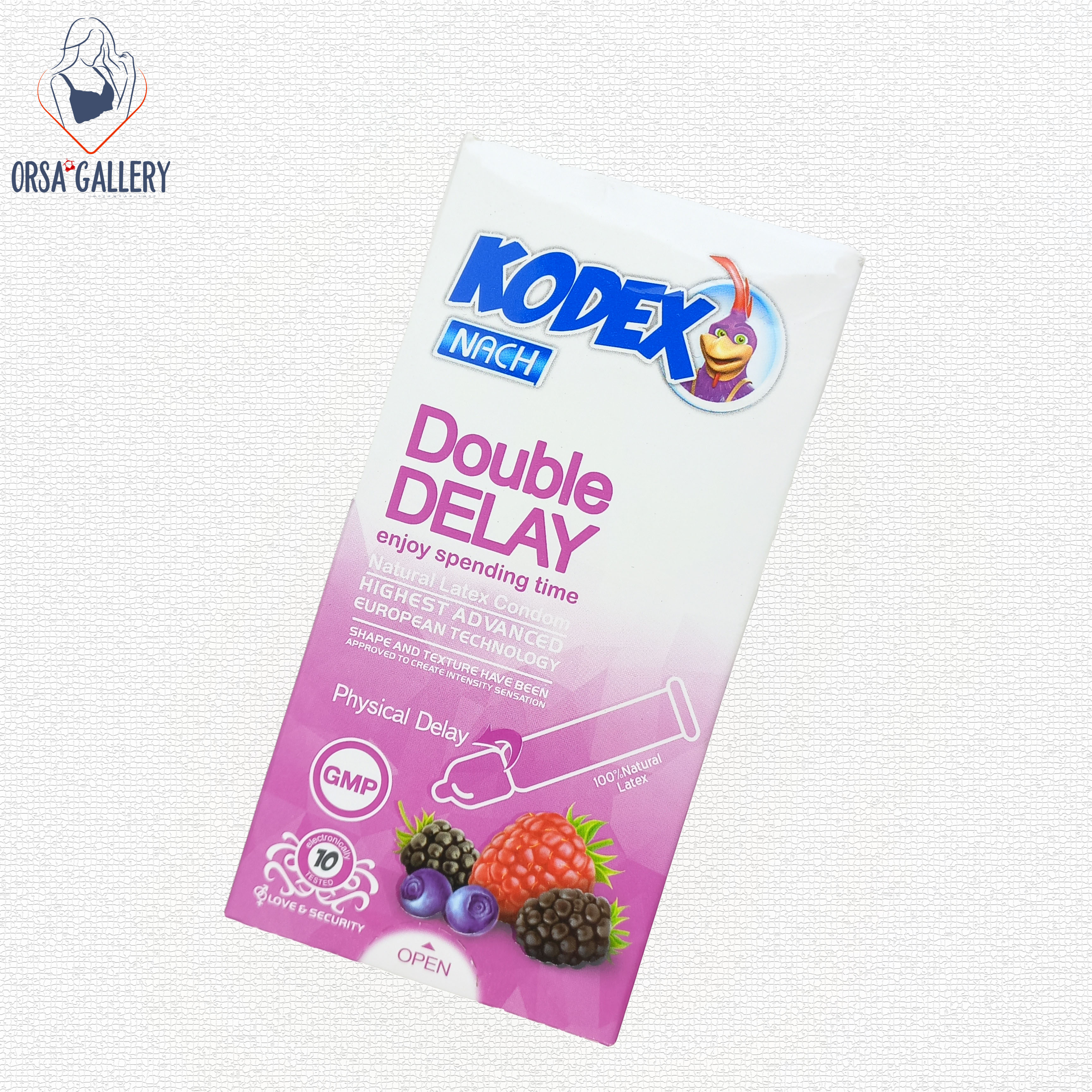 کاندوم تاخیری مدل Double Delay بسته 10 عددی کدکس / Kodex