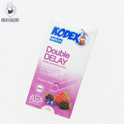 کاندوم تاخیری مدل Double Delay بسته 10 عددی کدکس / Kodex