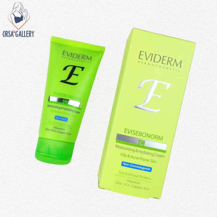 کرم مرطوب کننده و آبرسان مناسب پوست چرب و مستعد آکنه اوی سبونورم اویدرم / Eviderm