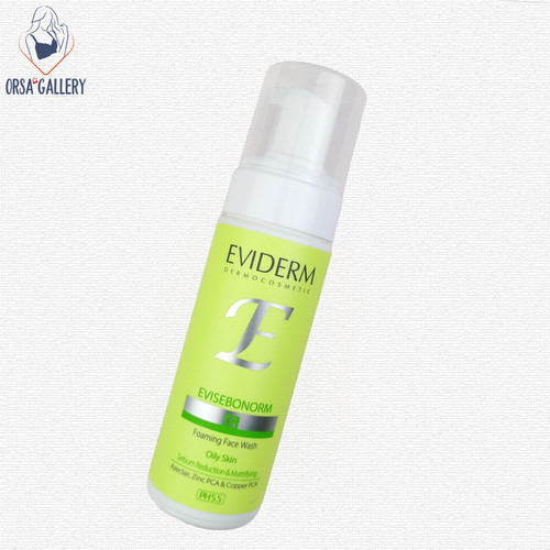 فوم شستشوی صورت مناسب پوست چرب اوی سبونورم اویدرم / Eviderm
