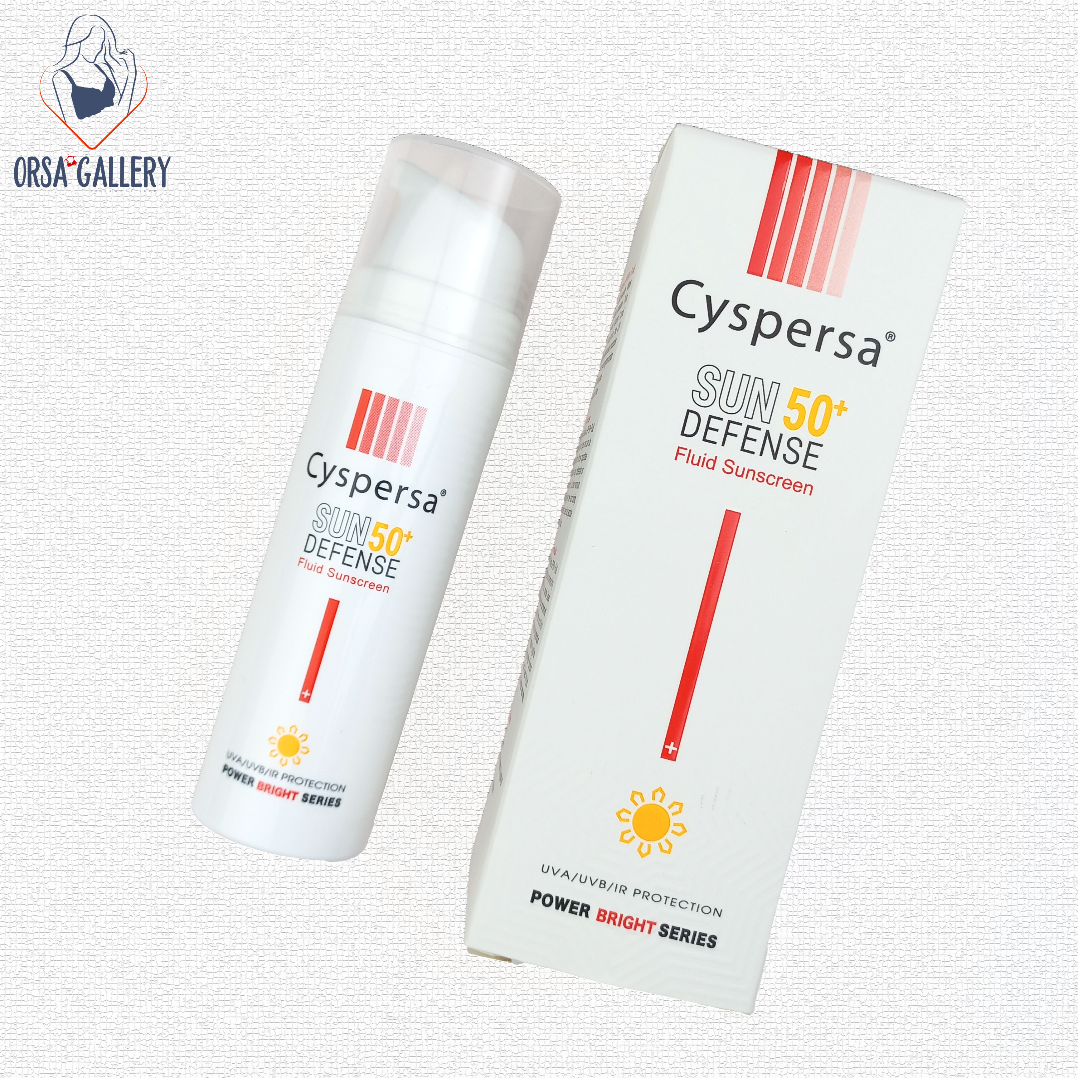فلوئید ضدآفتاب ضدلک و روشن کننده پاور برایت +SPF50 سیسپرسا / Cyspersa