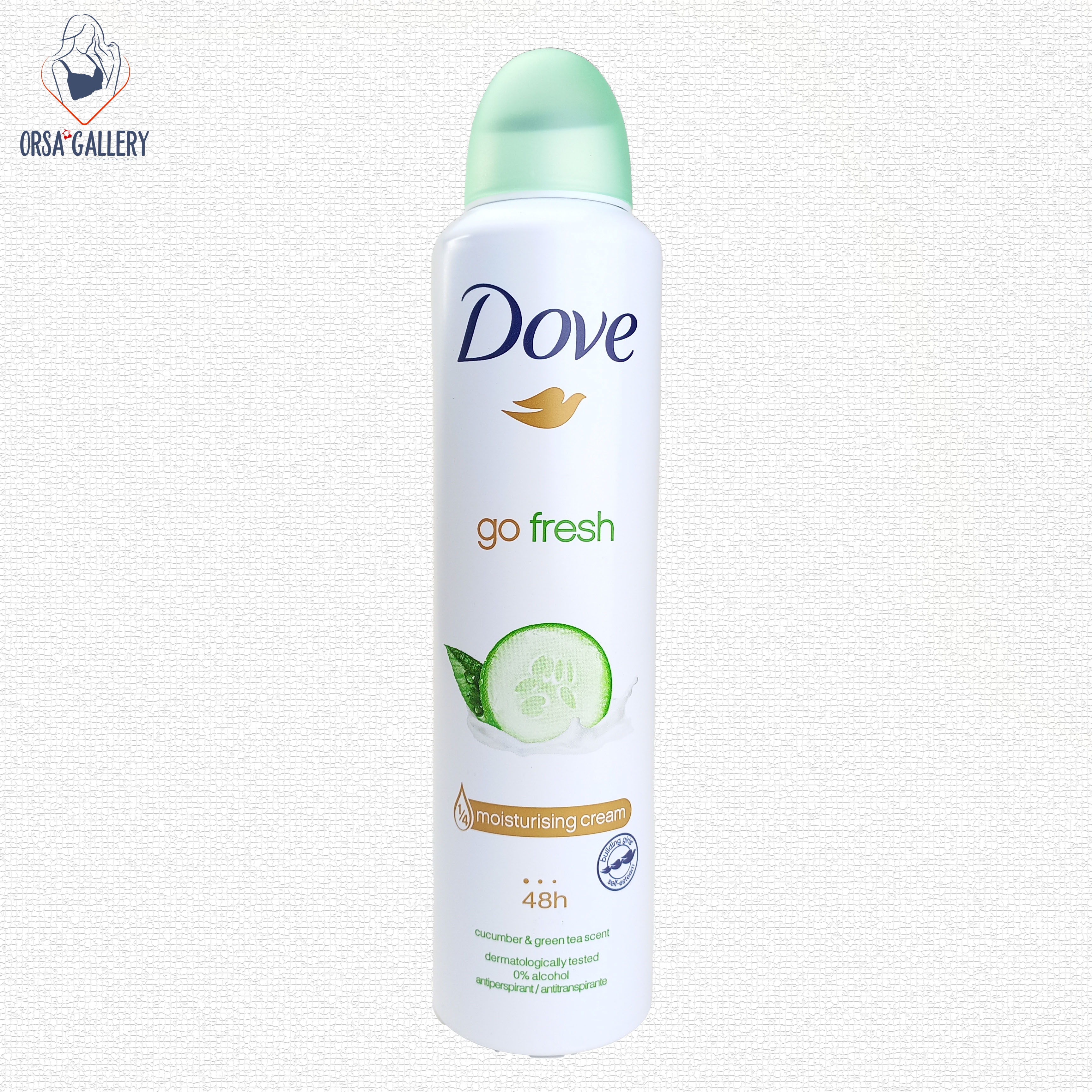 اسپری بدن داو با رایحه خیار و چای سبز 250ml