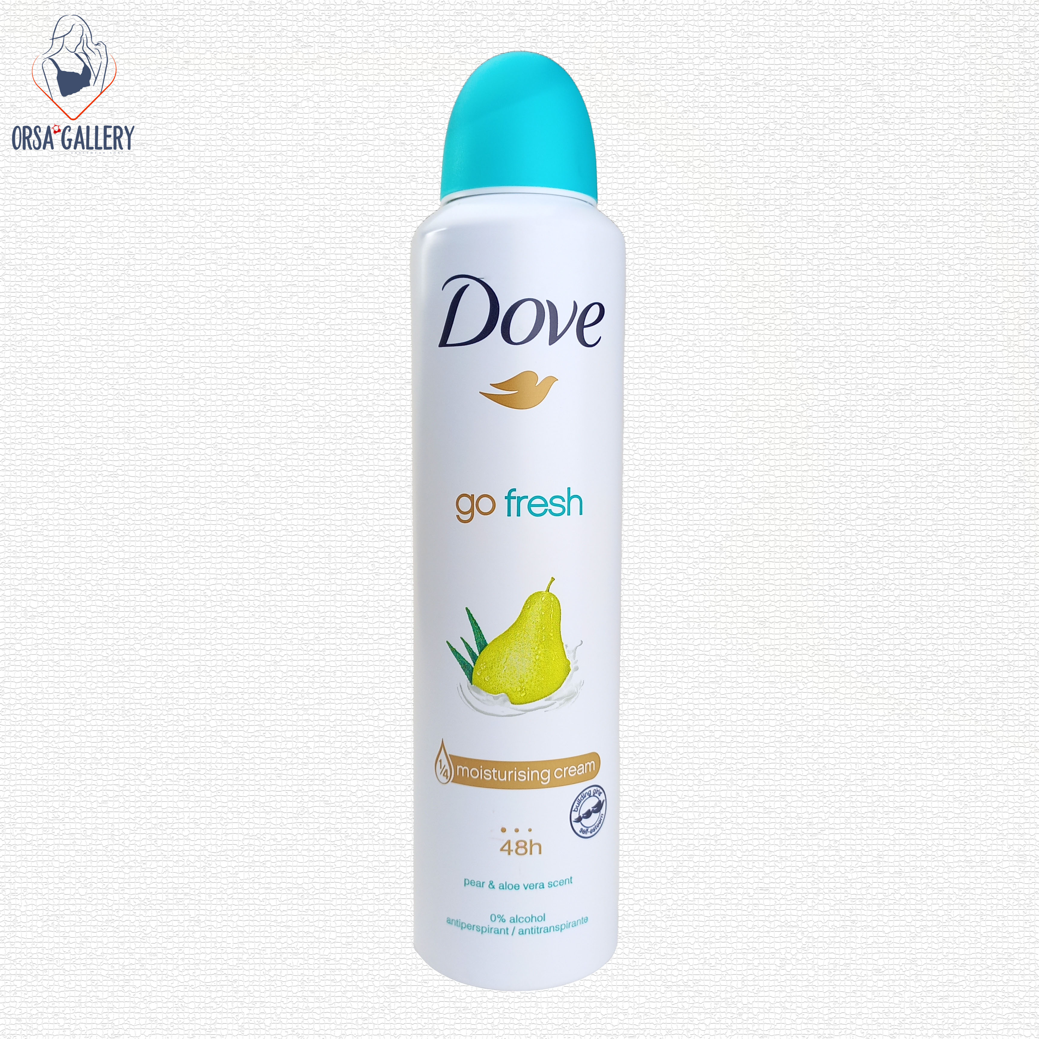 اسپری بدن داو با رایحه گلابی و آلوئه‌ورا 250ml