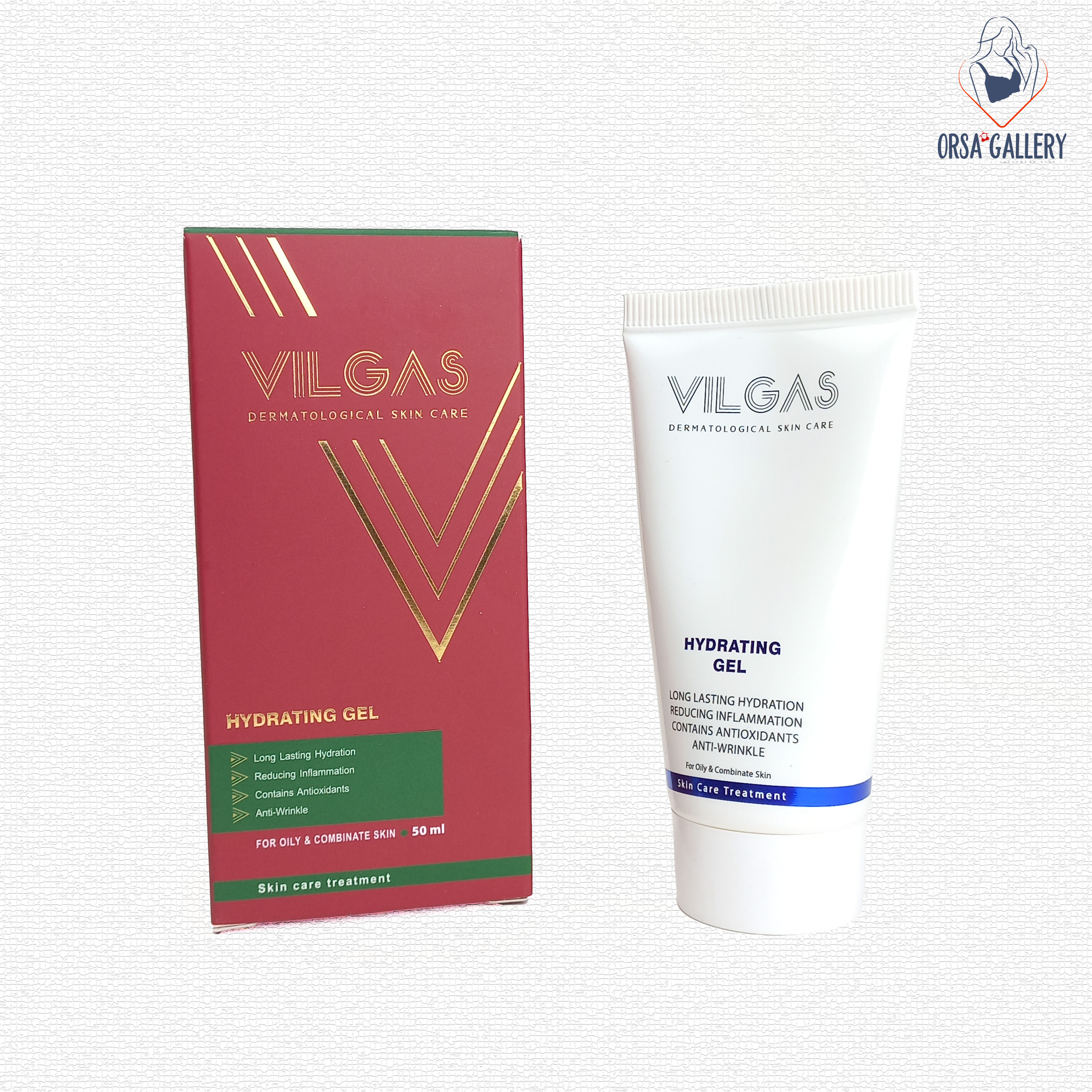 ژل آبرسان پوست چرب و مختلط ویلگاس / Vilgas
