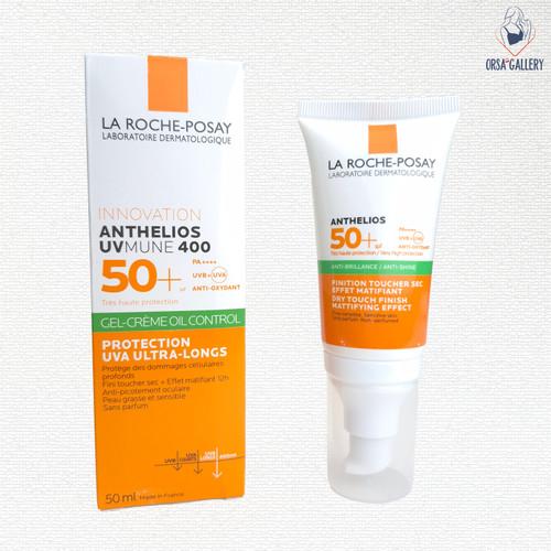 ضدآفتاب بی رنگ +SPF50 مدل Anti Shine لاروش پوزای / LA ROCHE-POSAY