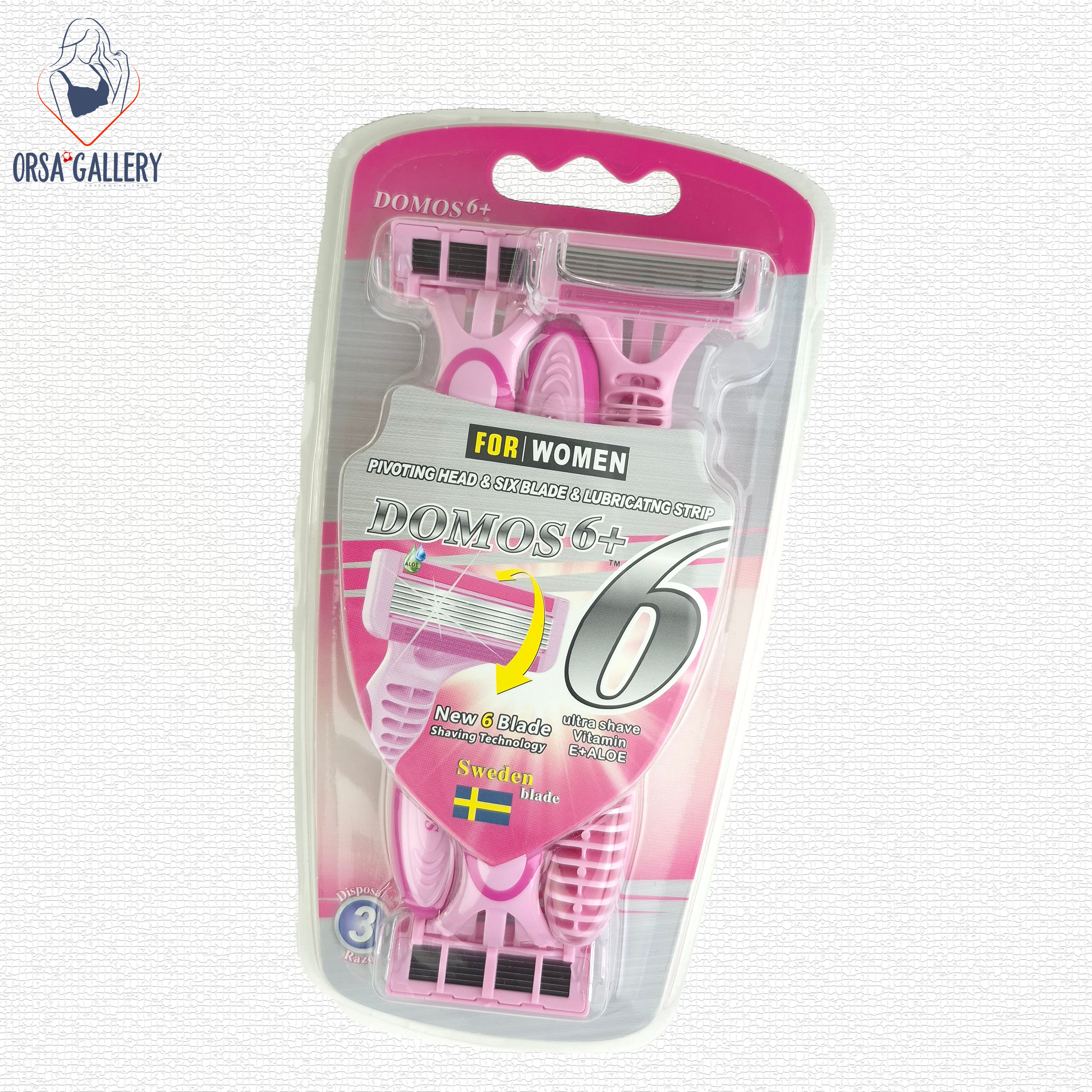 ژیلت 6 لبه 3 عددی مخصوص بانوان دوموس / Domos