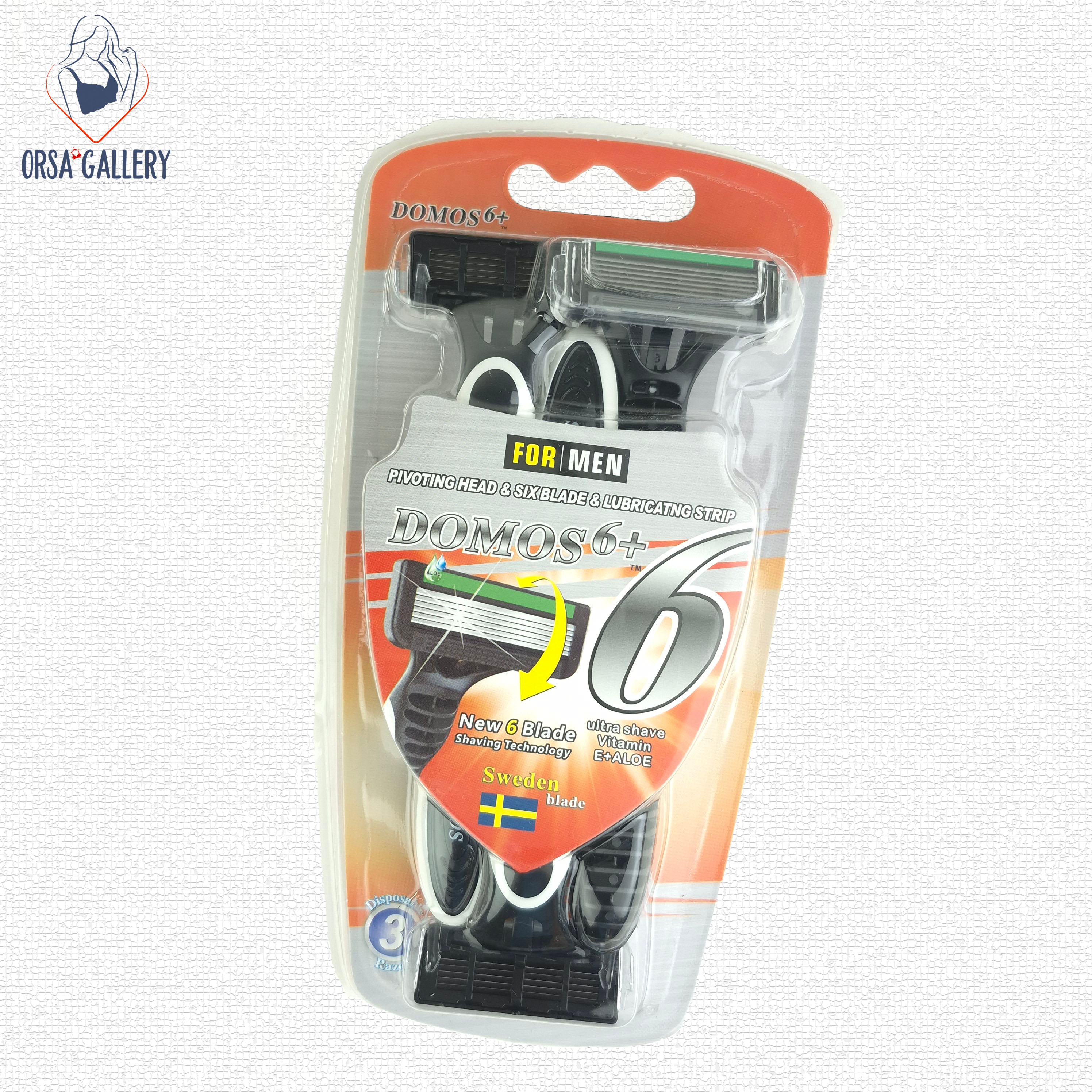 ژیلت 6 لبه 3 عددی مخصوص آقایان دوموس / Domos