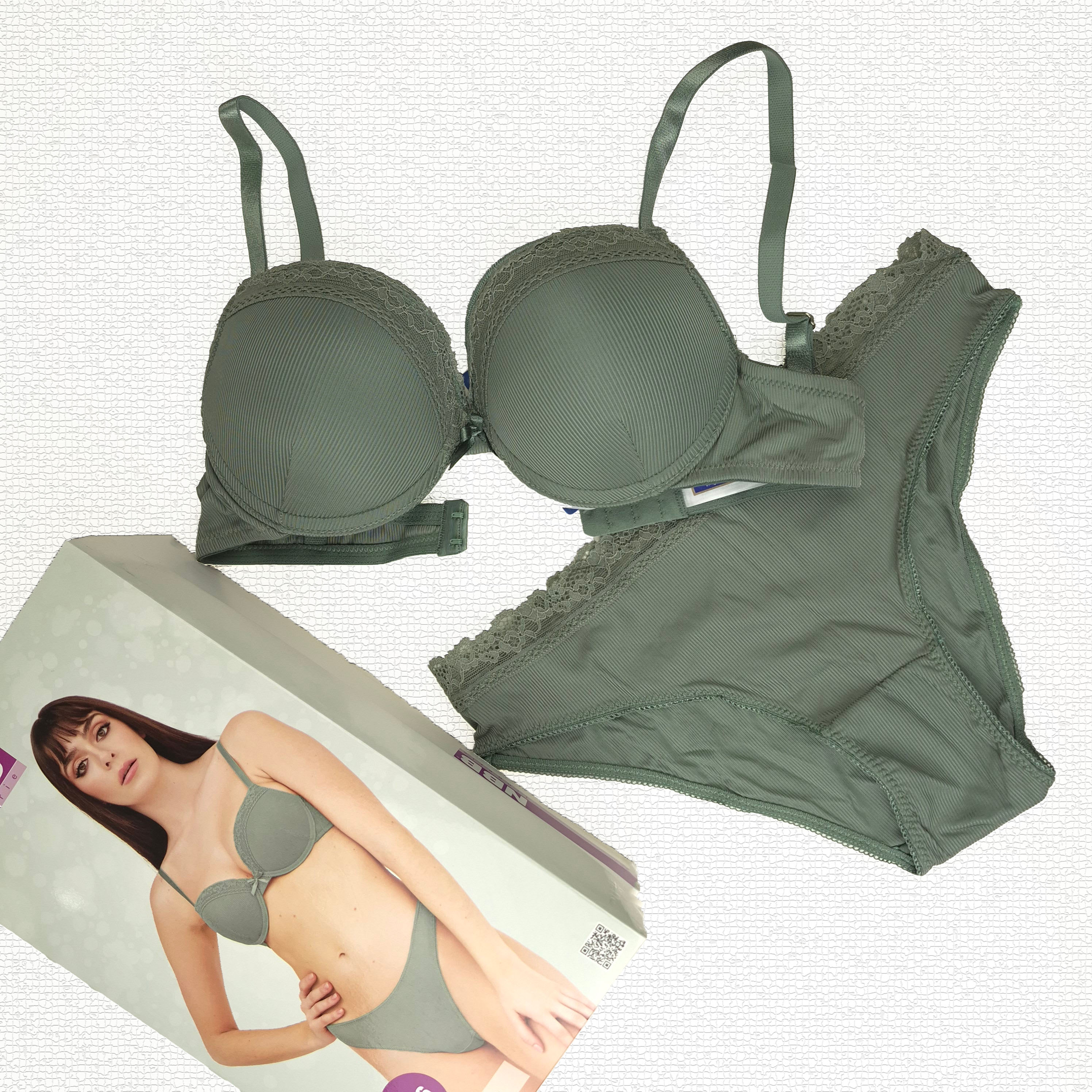 ست شورت و سوتین گیپور دار کد 4616 برند NBB