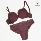 ست شورت و سوتین گیپور دار کد 4616 برند NBB