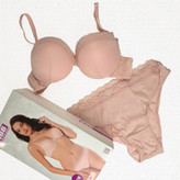 ست شورت و سوتین گیپور دار کد 4616 صورتی برند NBB