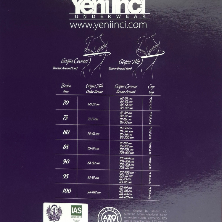 سوتین مینی مایزر فنردار رنگ مشکی برند Yeniinci