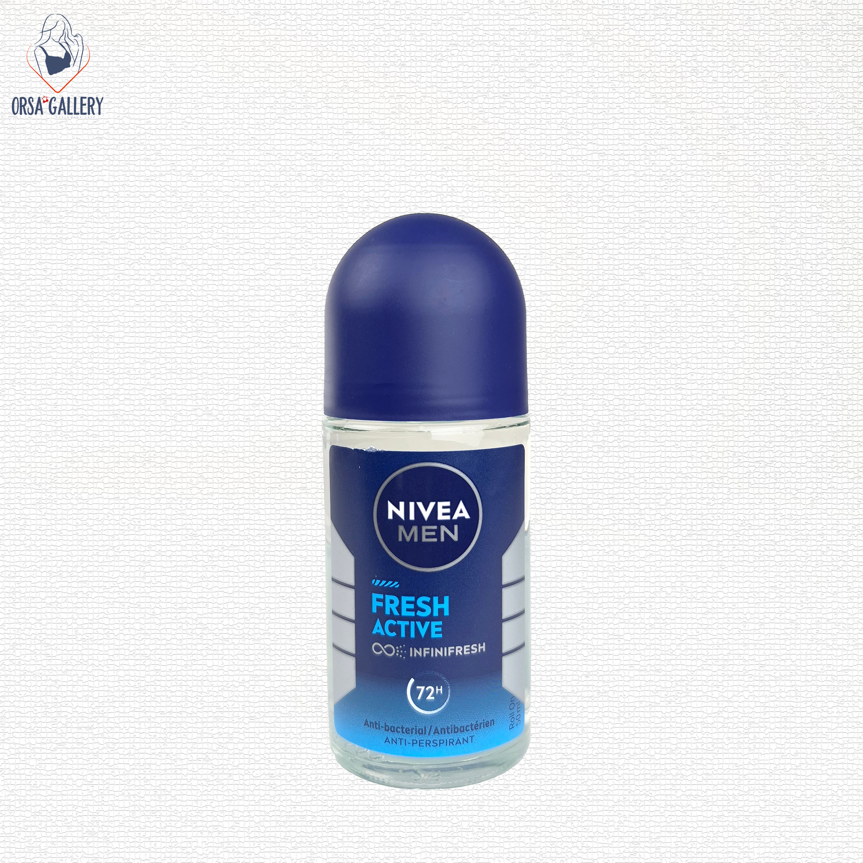 مام رول ضد تعریق مردانه مدل Fresh Active نیوآ / Nivea