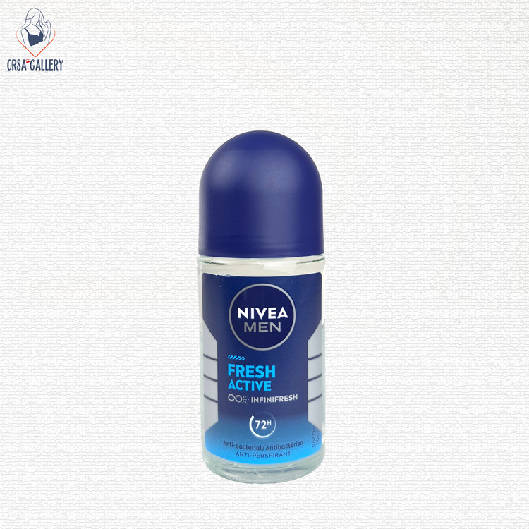 مام رول ضد تعریق مردانه مدل Fresh Active نیوآ / Nivea