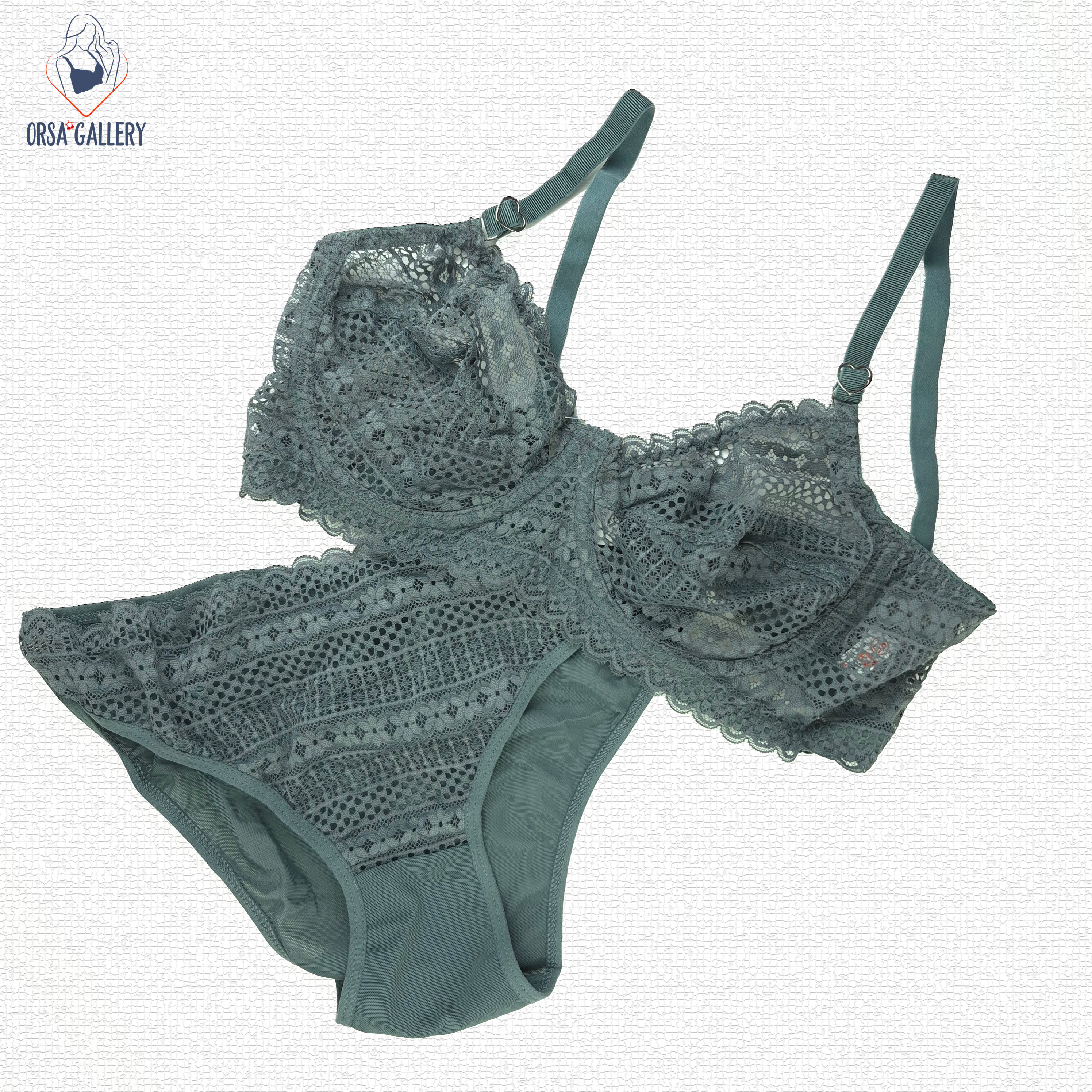 ست شورت و سوتین گیپور برند کارن