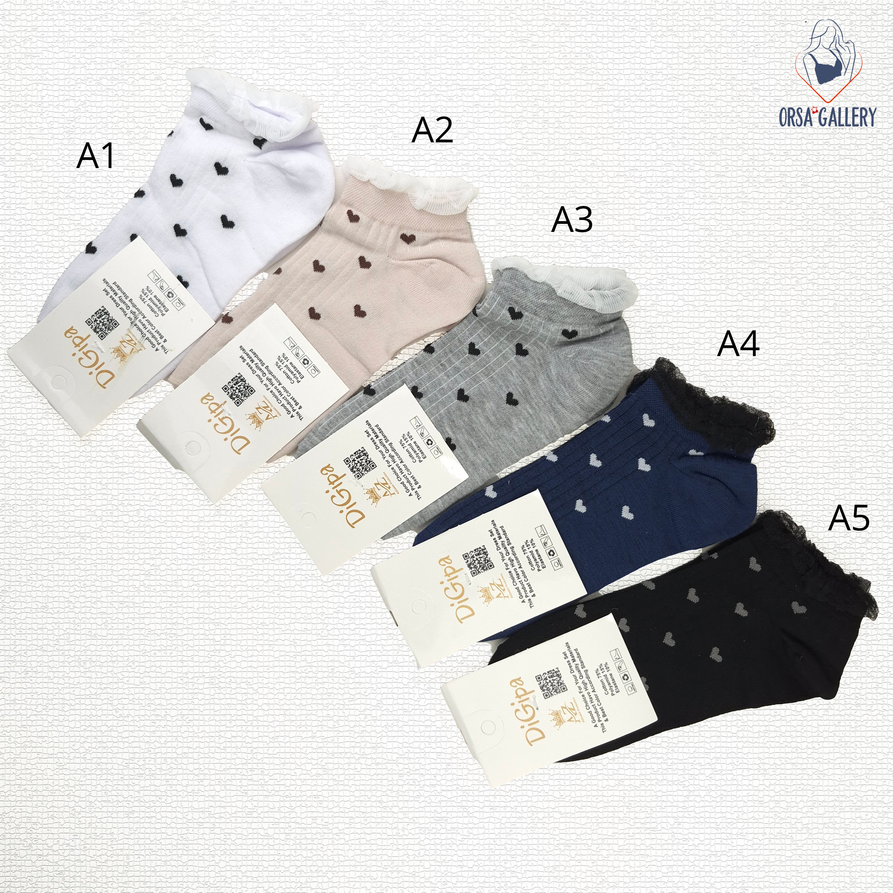 جوراب مچی طرح دار برند دیجی پا