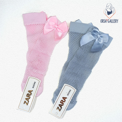 جوراب بچگانه زنبوری پاپیون دار