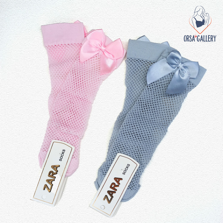 جوراب بچگانه زنبوری پاپیون دار