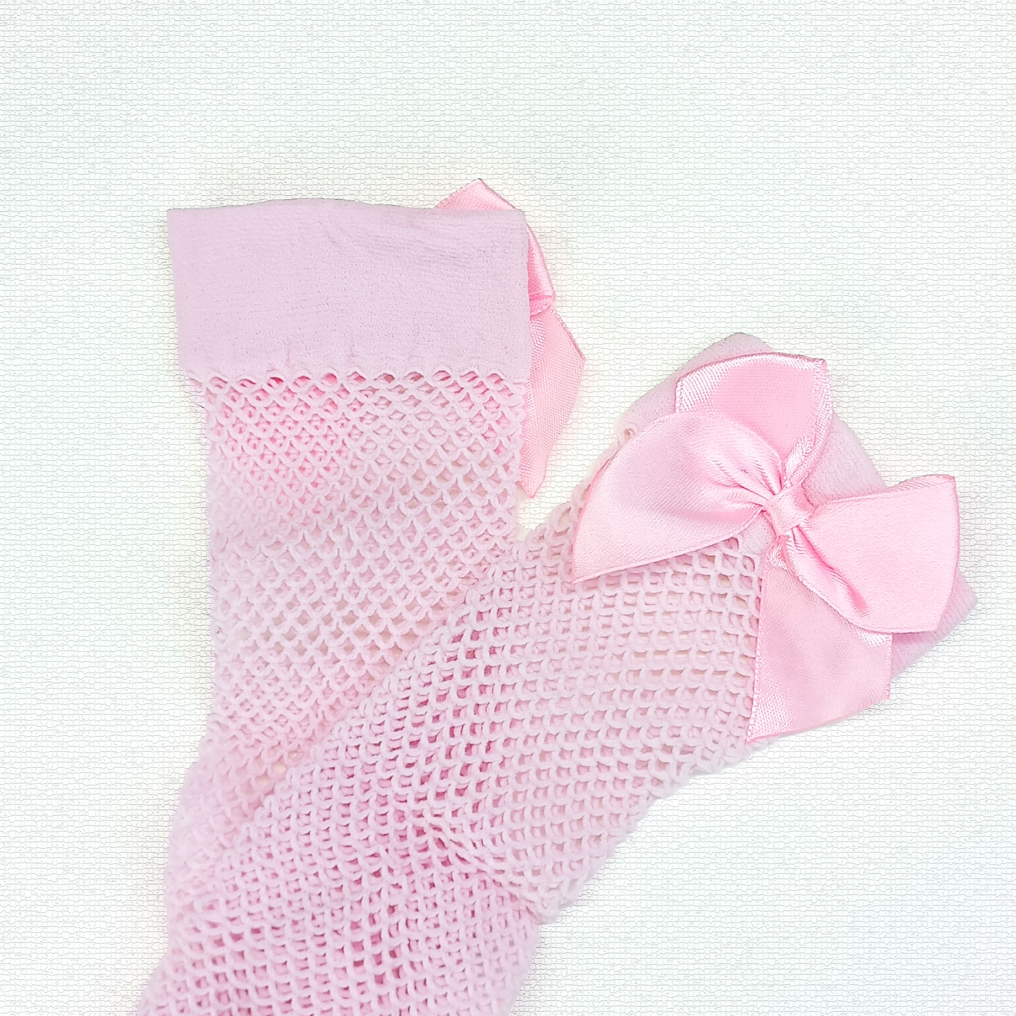 جوراب بچگانه زنبوری پاپیون دار