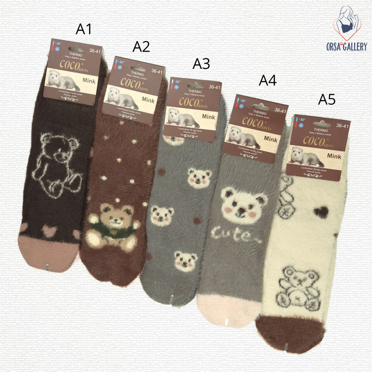 جوراب ساقدار موهر برند کوکوهانا کد 1100