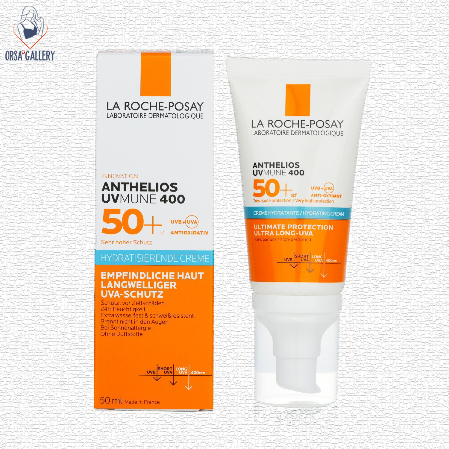 ضدآفتاب و آبرسان بی رنگ پوست خشک لاروش پوزای / LA ROCHE-POSAY