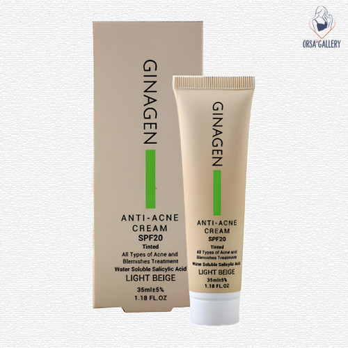 کرم ضد جوش رنگی بژ روشن ژیناژن