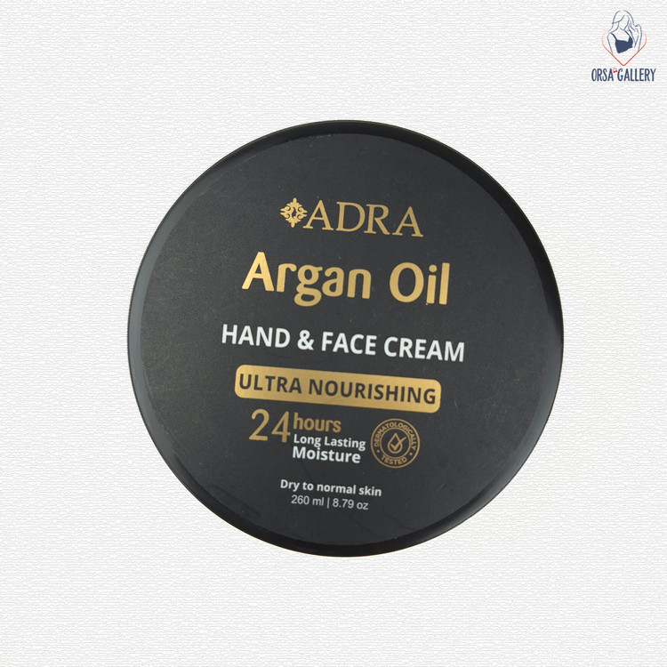 کرم مرطوب کننده دست و صورت روغن آرگان آدرا