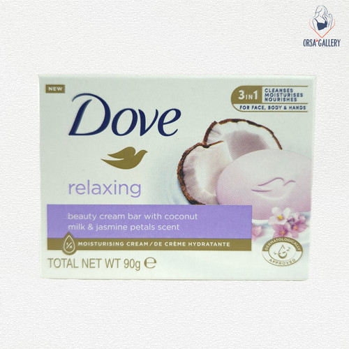 صابون داو با رایحه شیرنارگیل و گل یاس مدل Relaxing