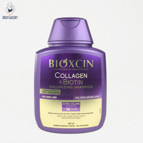 شامپو ضد ریزش و حجم دهنده کلاژن و بیوتین بیوکسین / BIOXCIN