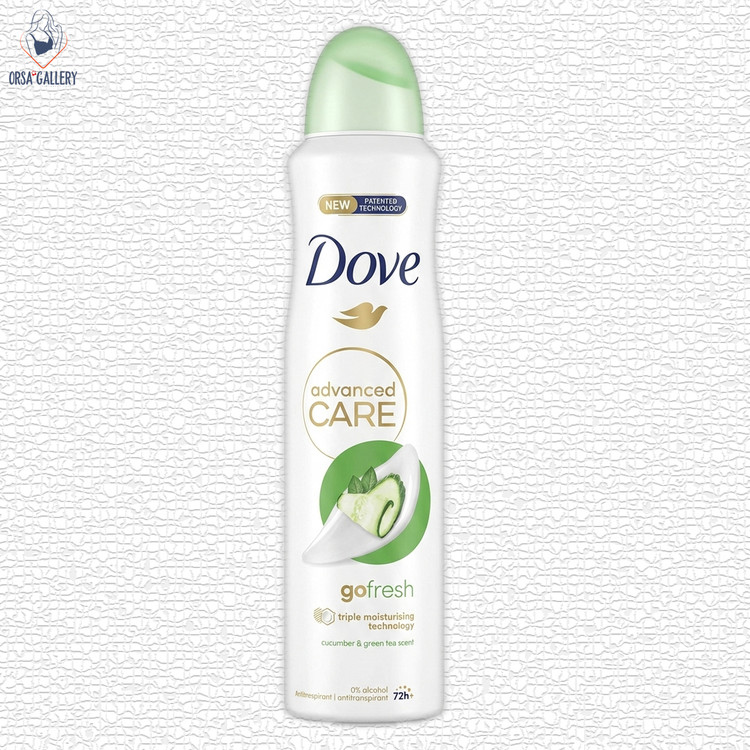 اسپری بدن داو با رایحه خیار و چای سبز (انگلیسی) 250ml