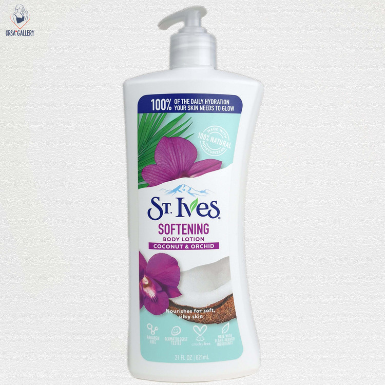 لوسیون بدن مرطوب کننده و نرم کننده مدل نارگیل و گل ارکیده سینت ایوز / ST. IVES