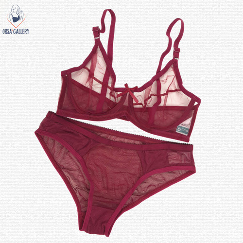 ست شورت و سوتین تمام تور فنردار برند B.U.T کد 02