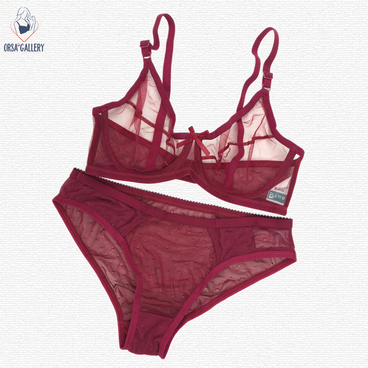 ست شورت و سوتین تمام تور فنردار برند B.U.T کد 02