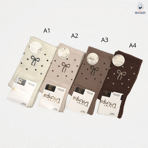 جوراب ساقدار طرح پاپیون برند دیجی پا