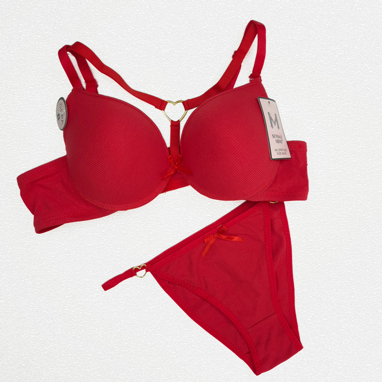 ست شورت و سوتین کبریتی هارنس دار قلبی