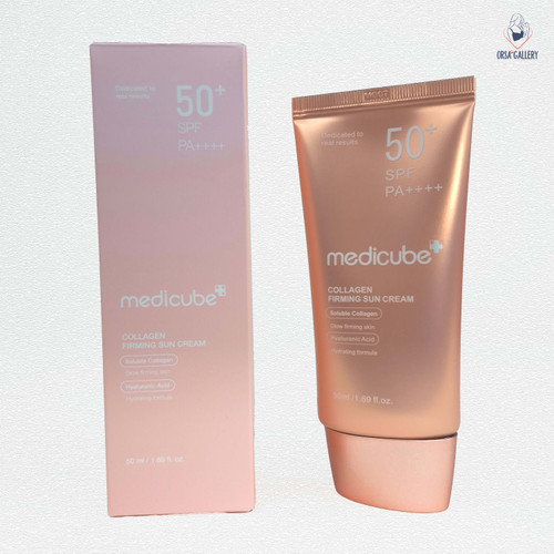 کرم ضد آفتاب بی رنگ کلاژن و روشن کننده مدی کیوب / Medicube