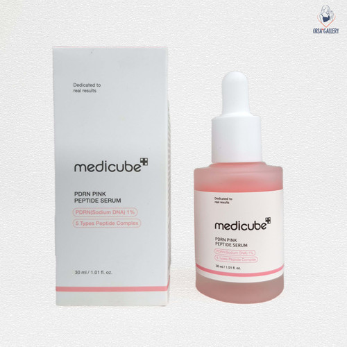 سرم صورتی روشن کننده پپتاید و PDRN مدی کیوب / Medicube