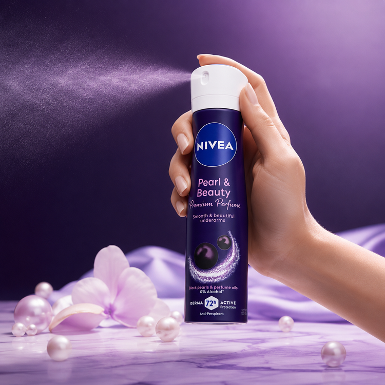 اسپری ضد تعریق زنانه نیوآ مدل Pearl & Beauty Premium حجم 150 میل