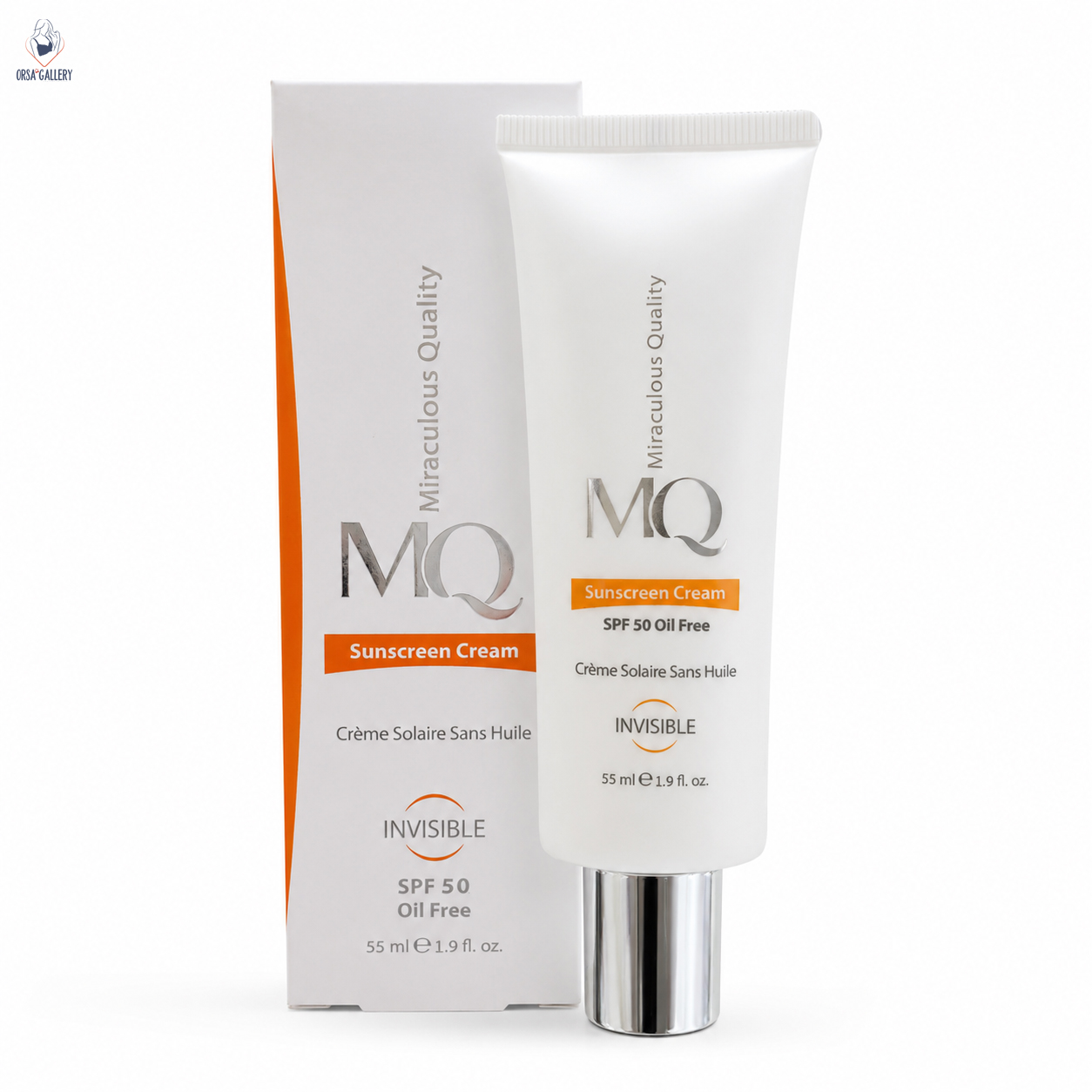 کرم ضد آفتاب فاقد چربی بی رنگ SPF 50 ام کیو