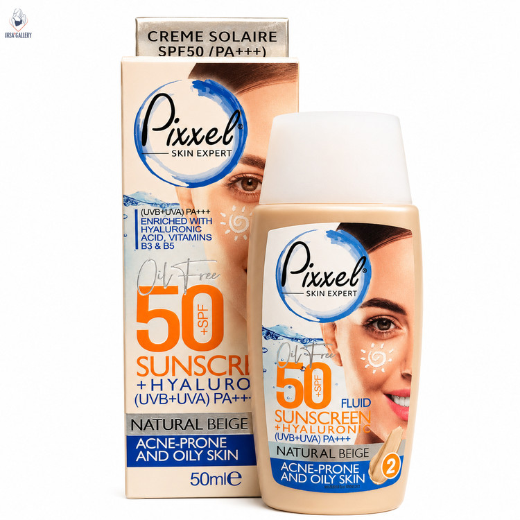کرم ضد آفتاب رنگی پوست چرب +SPF50 پیکسل (2 رنگ)