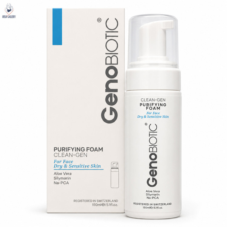فوم شستشو صورت ژنوبایوتیک پوست های خشک و حساس